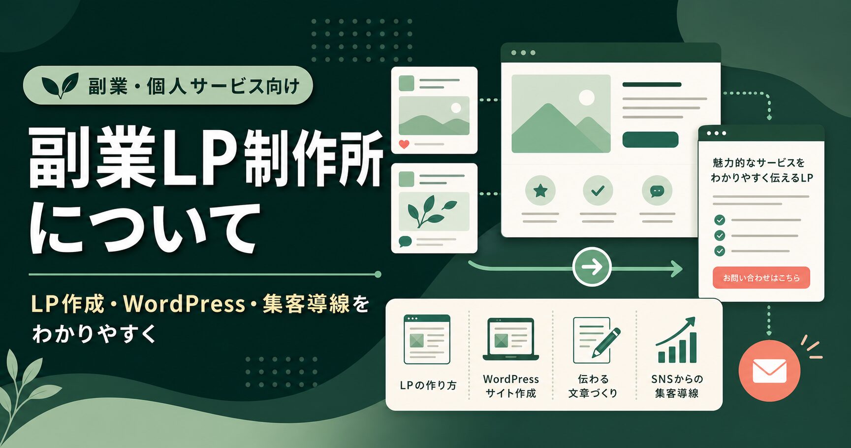 副業LP制作所について｜副業・個人サービス向けLP制作と集客導線の